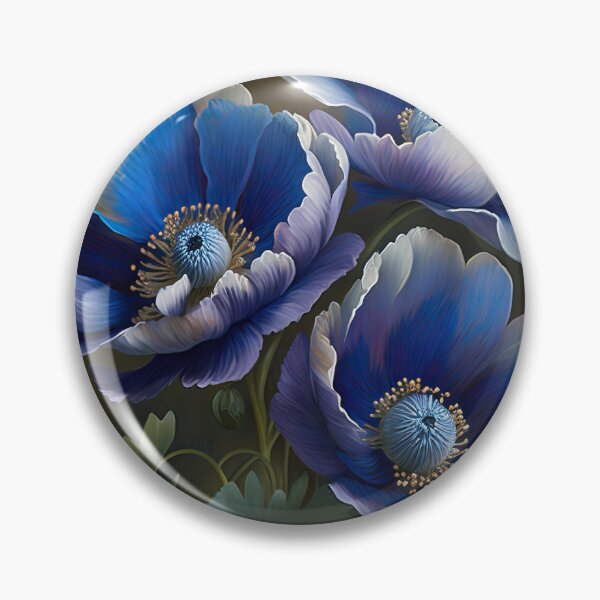 Item preview, Blue Anemone Flowers  designed and sold by Vanover Designs.