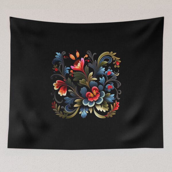 Item preview, Folklore Flower Ornamentics designed and sold by PipikaArt.