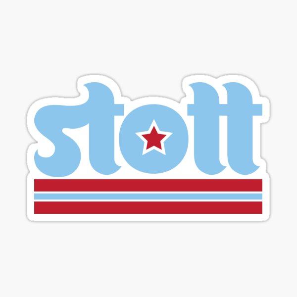 Stott Powder Blue Jersey Sticker for Sale by goosegraphics