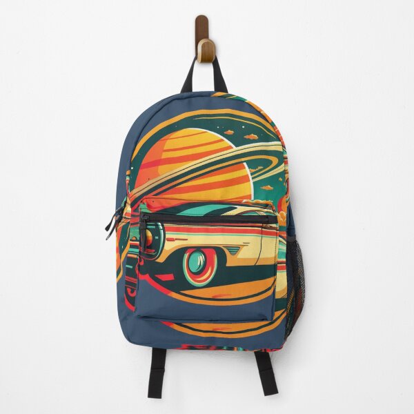 Item preview, Driving a vintage car in sunset beach, near Saturn designed and sold by TheDecalTheory.