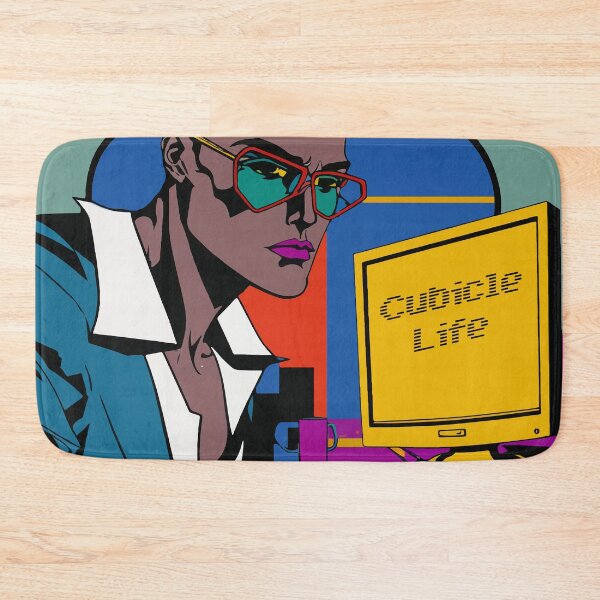 Item preview, Cubicle Life: Badass Bald Black Woman designed and sold by Tanis-Tweedale.