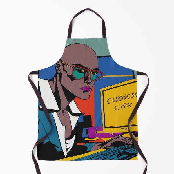 Item preview, Cubicle Life: Badass Bald Black Woman designed and sold by Tanis-Tweedale.
