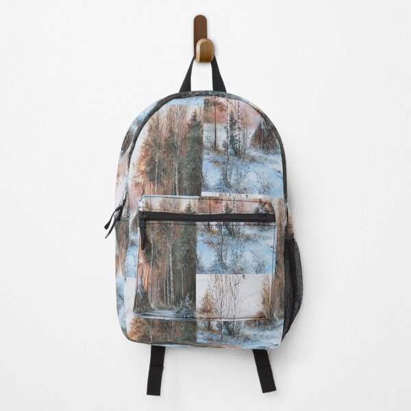 Item preview, id61-1 Winter camp in birch trees, tent, Winter forest and snow cover, black and white trees, icy and snowy trees, snowy forest, cool and cute winter, jungle, Frozen birch, Birch, Watercolor, designed and sold by bcbutika.