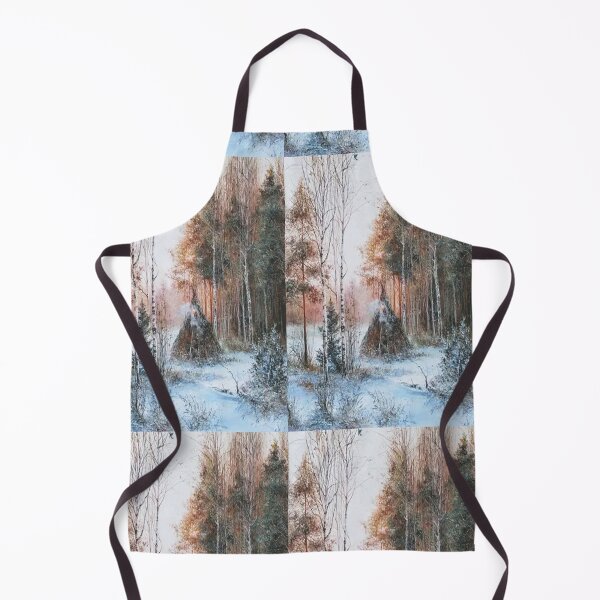 Item preview, id61-1 Winter camp in birch trees, tent, Winter forest and snow cover, black and white trees, icy and snowy trees, snowy forest, cool and cute winter, jungle, Frozen birch, Birch, Watercolor, designed and sold by bcbutika.