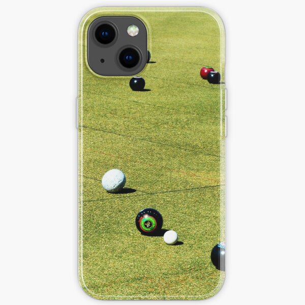 Lawn Bowls Competition Game In Action, iPhone Soft Case