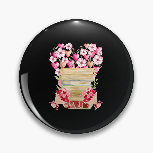Item preview, Watercolor Love  Flowers and Stack of Books-The Sweetest Valentine's Day Gift: designed and sold by Katedesignz.