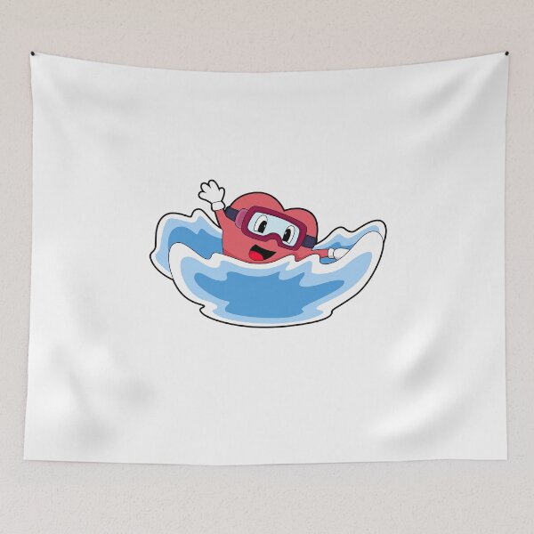 Item preview, Heart Swimming Waves designed and sold by Snabdesign84.
