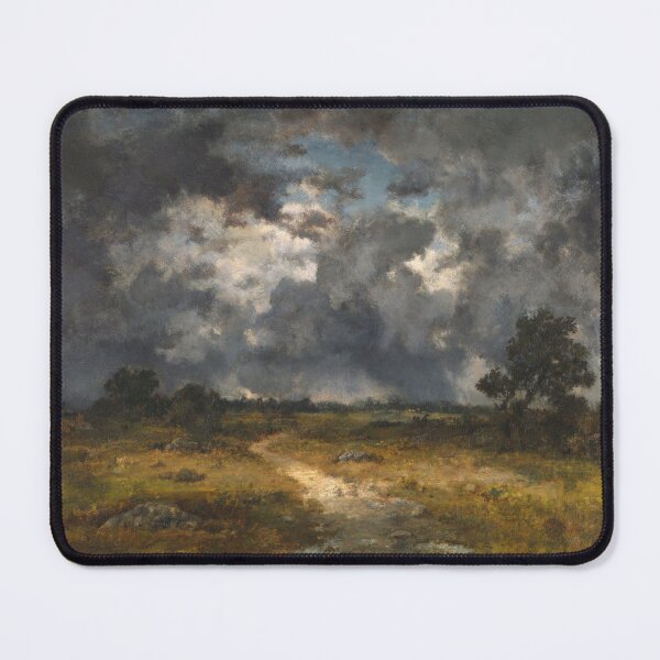 Item preview, Narcisse Virgilio Díaz Stormy Sky Muted Neutral Artwork designed and sold by chillchar1234.