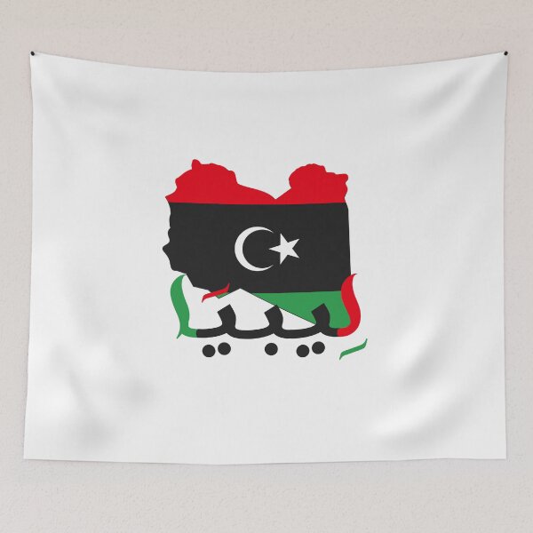 Item preview, Libya Map and Flag (ليبيا) designed and sold by Content Extra.