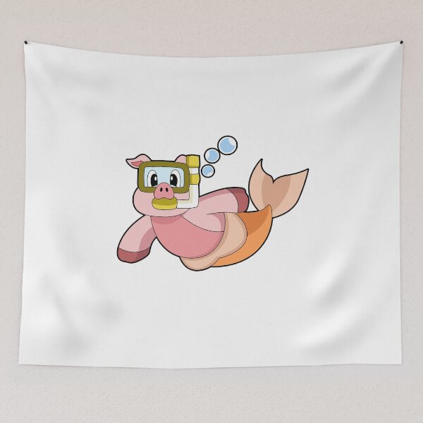 Item preview, Pig Swimming Snorkel designed and sold by Snabdesign84.