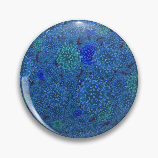Artikelvorschau, Dark Blue T Cell Pattern entworfen und verkauft von vividbiology.