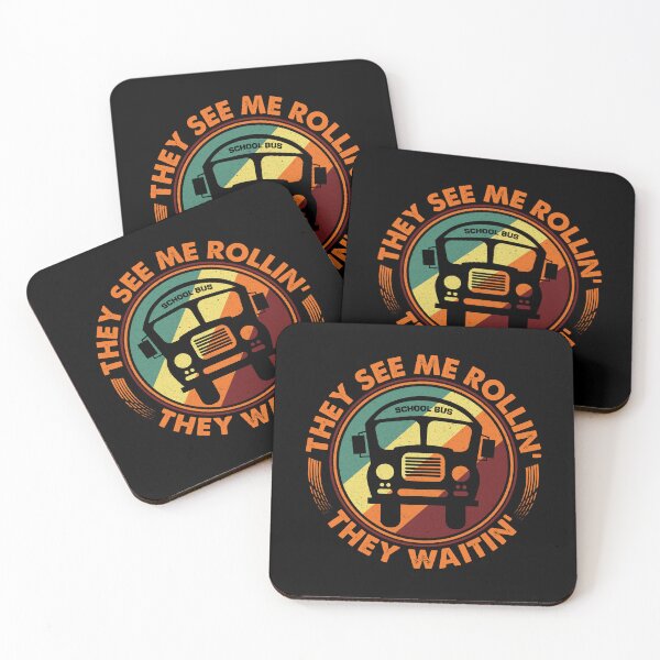 Item preview, Vintage Retro Bus Driver - They See Me Rollin' They Waitin'  designed and sold by Whimsical  Thinker.