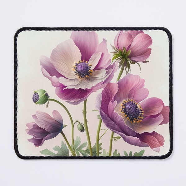 Item preview, Pink Anemone Flowers  designed and sold by Vanover Designs.