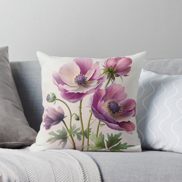 Item preview, Pink Anemone Flowers  designed and sold by Vanover Designs.