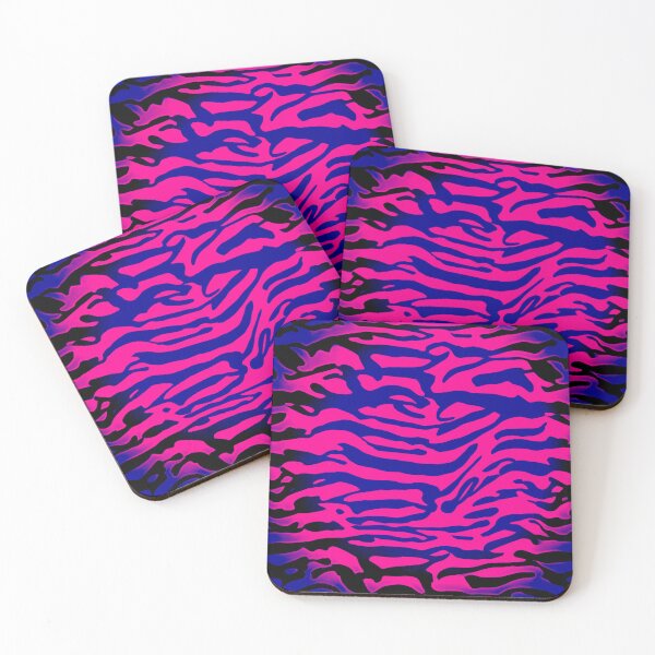 Item preview, Pink and Blue Abstract Zebra Stripes designed and sold by asurtiumgreen.