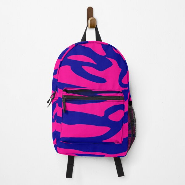 Item preview, Pink and Blue Abstract Zebra Stripes designed and sold by asurtiumgreen.