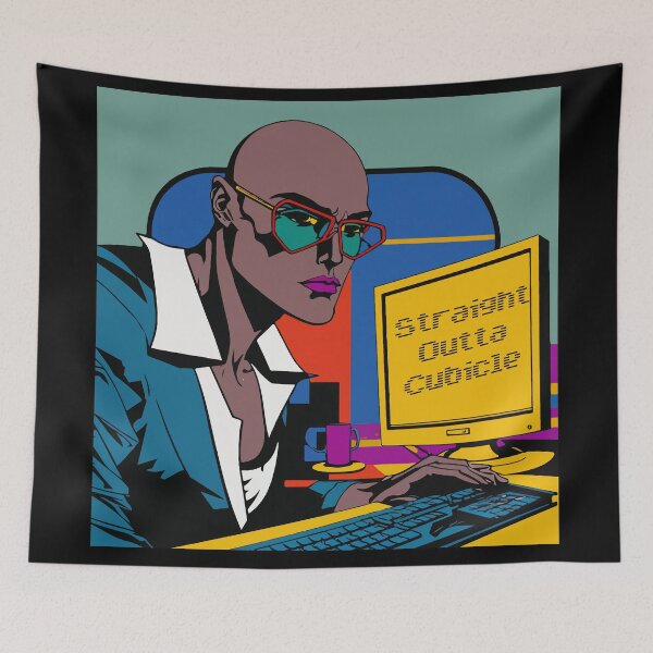 Item preview, Straight Outta Cubicle designed and sold by Tanis-Tweedale.
