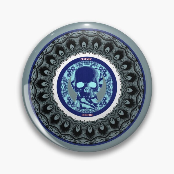 Item preview, blue skull designed and sold by A Quiet Paradox.