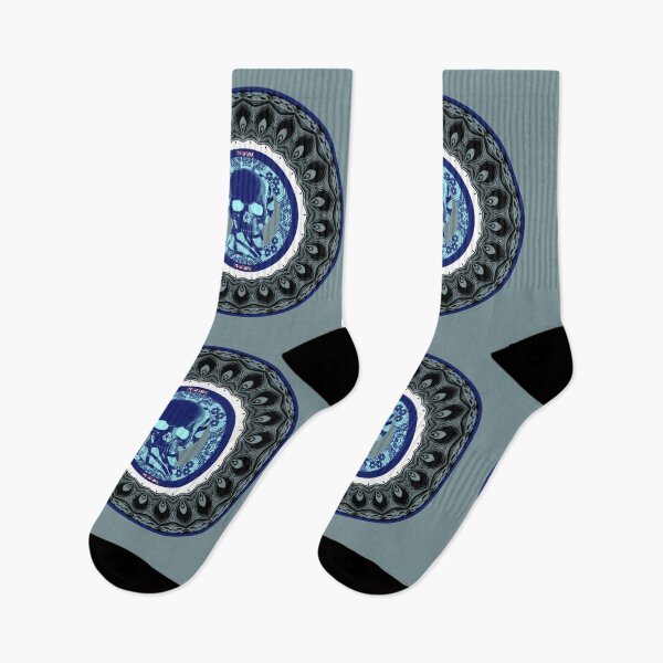 Item preview, blue skull designed and sold by A Quiet Paradox.