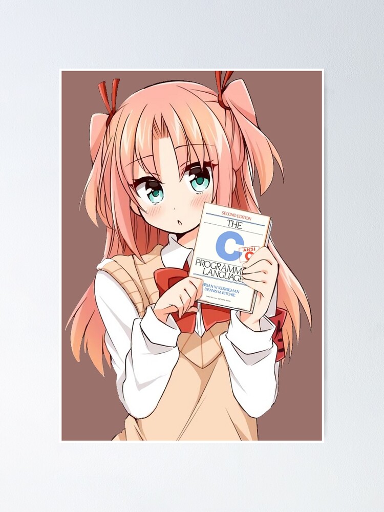 Anime Girl Holding C Programming Language Book 4 Anime Girl Holding C Programming Language Book 4