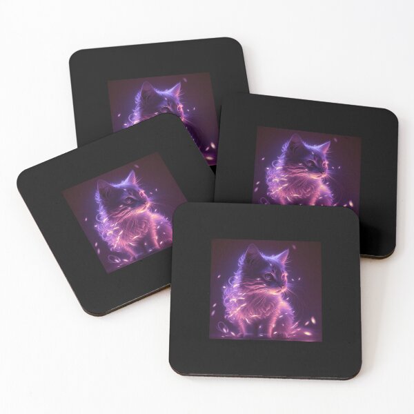 Item preview, Purple lightning cat  designed and sold by Mat-Pouget.