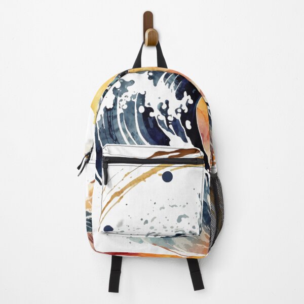 Item preview, Aquarela wave in sunset and mountains background designed and sold by pedrogag.
