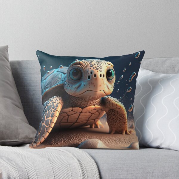 Item preview, Wave the Baby Turtle designed and sold by DoublecrashArt.