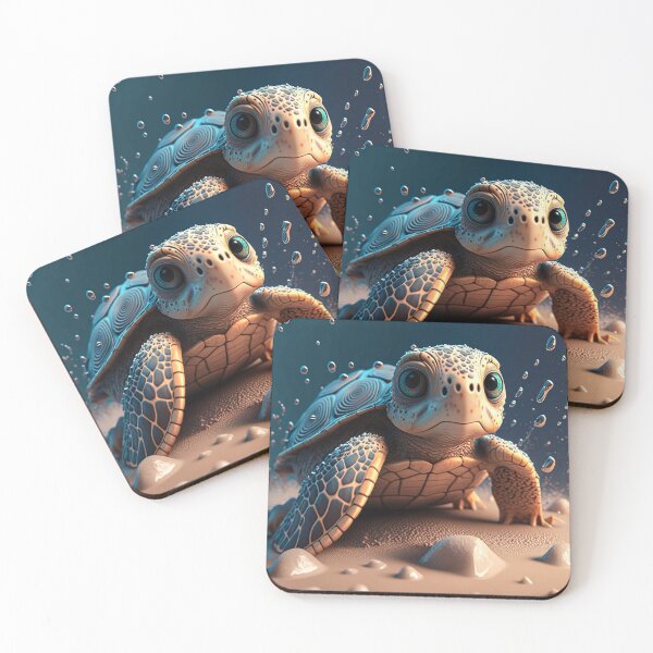 Item preview, Wave the Baby Turtle designed and sold by DoublecrashArt.