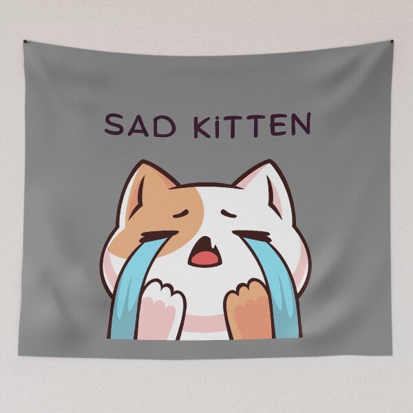 Item preview, Sad Kitten designed and sold by RedNeo.