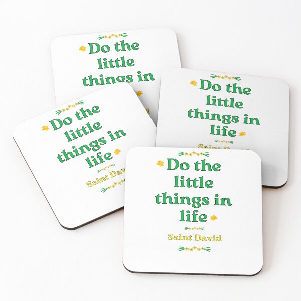 Item preview, Do the little things in life /Gwnewch y pethau bychain mewn bywyd St. David's Day Gifts  designed and sold by facePale.