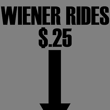 Imagen de la obra Wiener Rides 25 Cents Funny Adult Humor Wiener Rides Gear de DynamicDesign