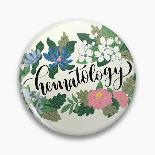 Item preview, Hematology Floral Wreath designed and sold by Lindsey Seymour.