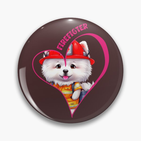 Item preview, Firefighter, samoyed love designed and sold by HarriPaloma.