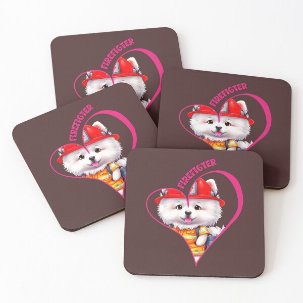 Item preview, Firefighter, samoyed love designed and sold by HarriPaloma.