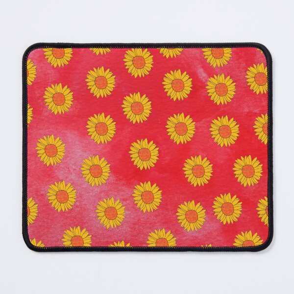 Item preview, Sunflowers on red designed and sold by GasconyPassion.