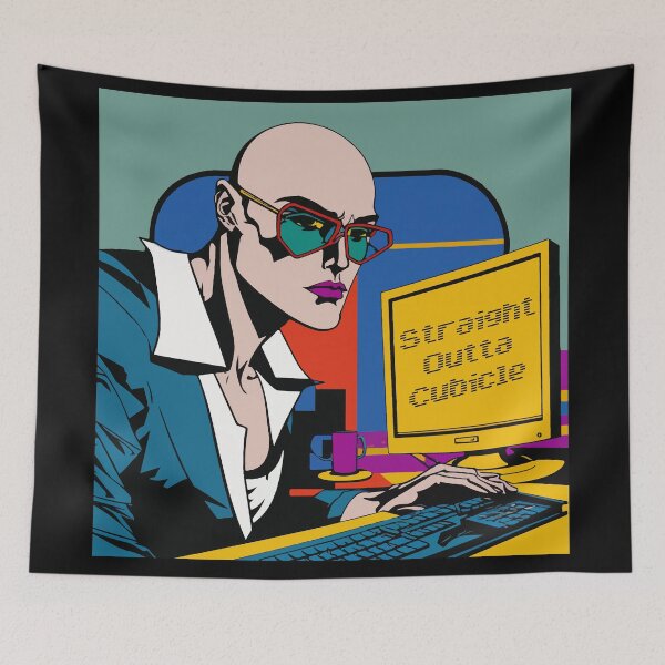 Item preview, Straight Outta Cubicle. White Lady Remix designed and sold by Tanis-Tweedale.