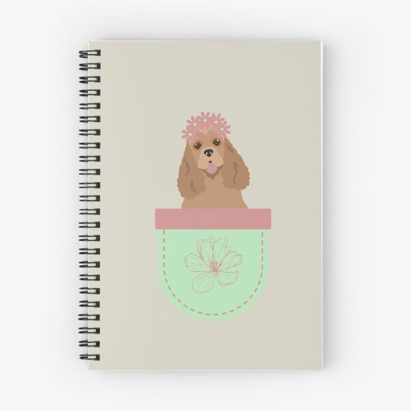 Item preview, American Cocker Spaniel in Spring Flower Pocket designed and sold by SeasonalDogs.