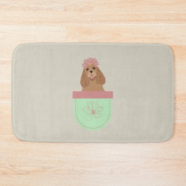 Item preview, American Cocker Spaniel in Spring Flower Pocket designed and sold by SeasonalDogs.