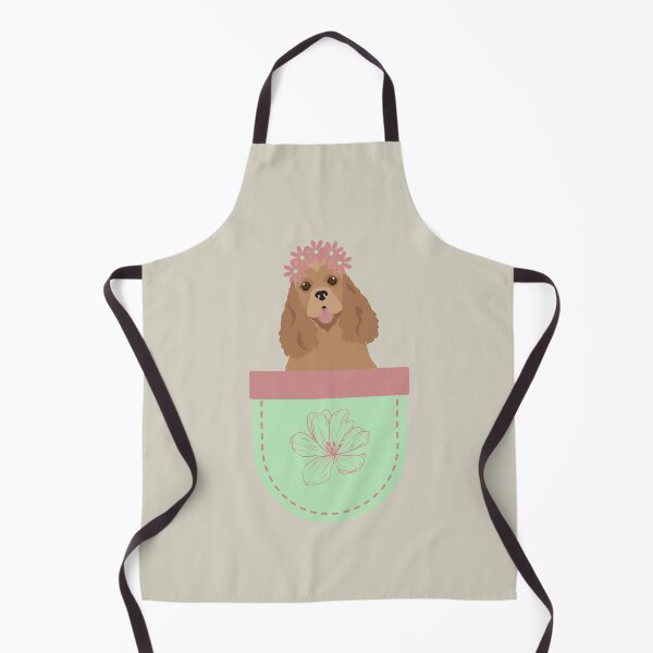 Item preview, American Cocker Spaniel in Spring Flower Pocket designed and sold by SeasonalDogs.
