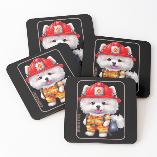 Item preview, Firefighter, samoyed lover designed and sold by HarriPaloma.