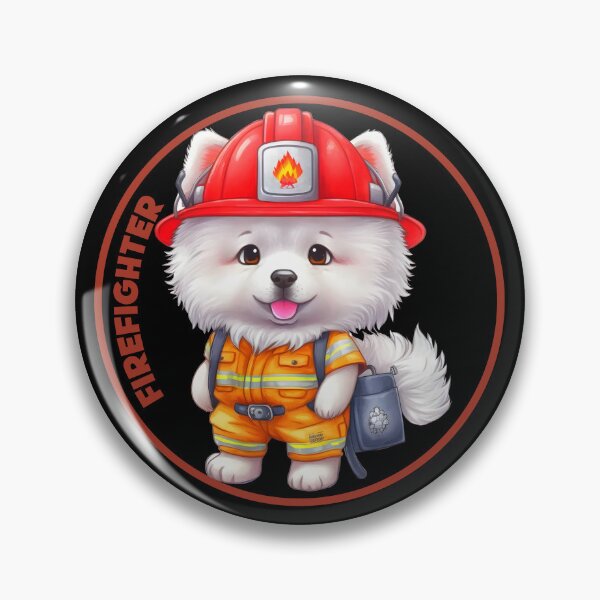 Item preview, Firefighter, sweet samoyed designed and sold by HarriPaloma.