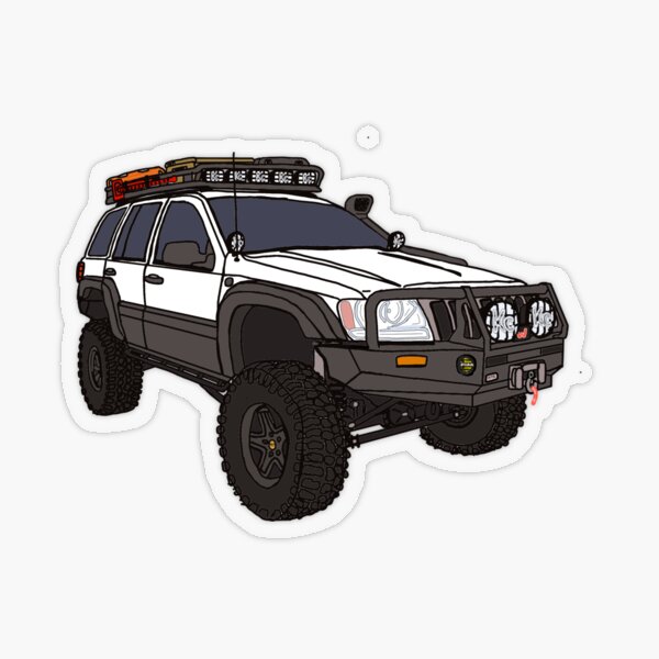 Grand Cherokee WJ Overland Sticker for Sale by Arseman69