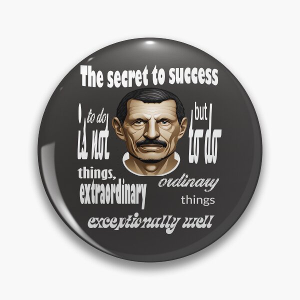 Item preview, Guenther Steiner quotes: "The secret to success is not to do extraordinary things, but to do ordinary things exceptionally well." designed and sold by JEK Designer ⭐⭐⭐⭐⭐ (5.0).