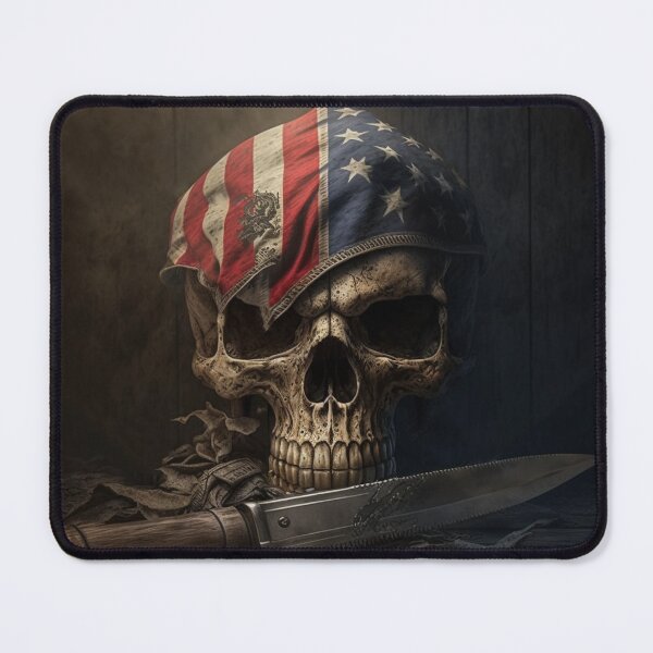 Item preview, American Flag, Skull and Bayonet Art designed and sold by Jades-Corner.
