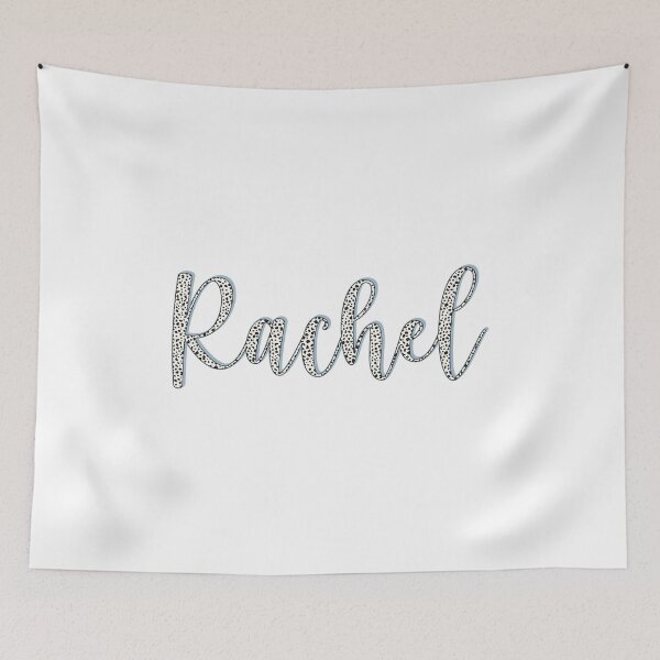 Item preview, Rachel name, Dalmatian pattern Rachel first name designed and sold by Danylo Mikhnievych.