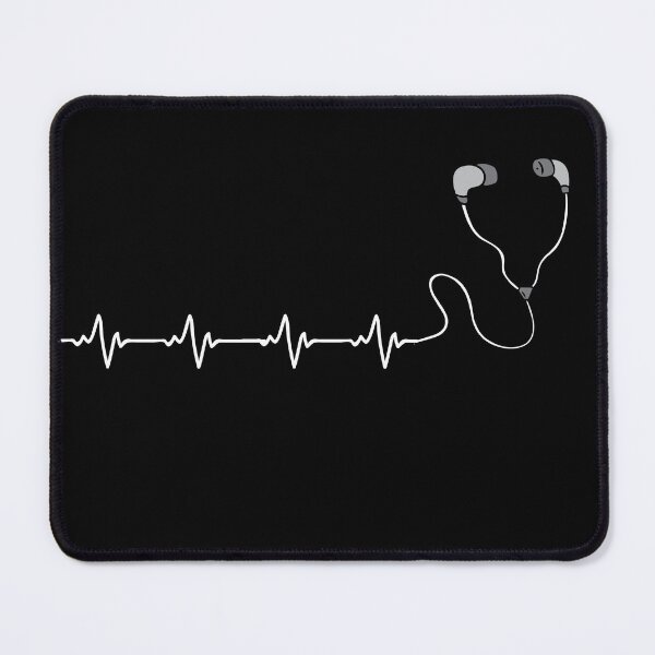 Item preview, Earbuds Earphones Music Pulse Heartbeat designed and sold by SiYDesigns.