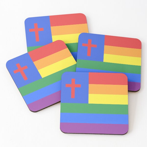 Item preview, Christian LGBT+ Pride Flag (v.1) designed and sold by porcupride.