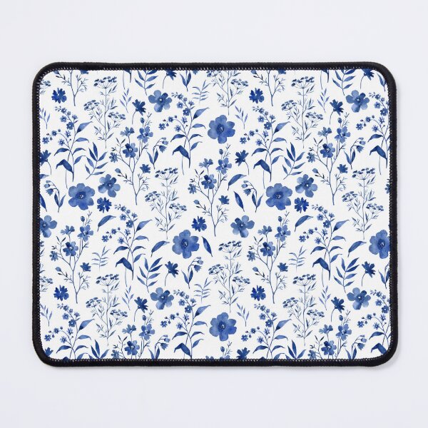 Item preview, Vintage blue flowers designed and sold by vikimarmot85.