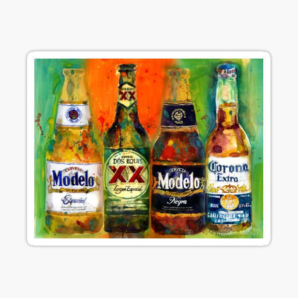 Item preview, Mexican Beers  - Bright Colors - Bar Deco designed and sold by Dorrie  Rifkin.
