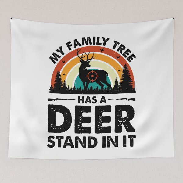Item preview, My Family Tree Has A Deer Stand In It Vintage Design For Hunter - Funny Deer Hunting Retro designed and sold by naworas.